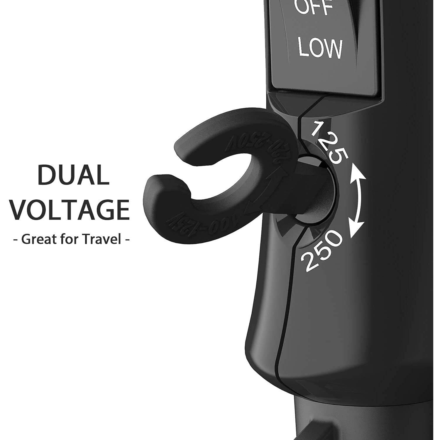 Dan Technology Travel Hair Dryer,Compact Hair Dryer,Portable Mini Blow Dryer With Concentrator&Diffuser,European Hair Dryer With European Plug,Folding Handle Lightweight,Fast Drying For Women And Men
