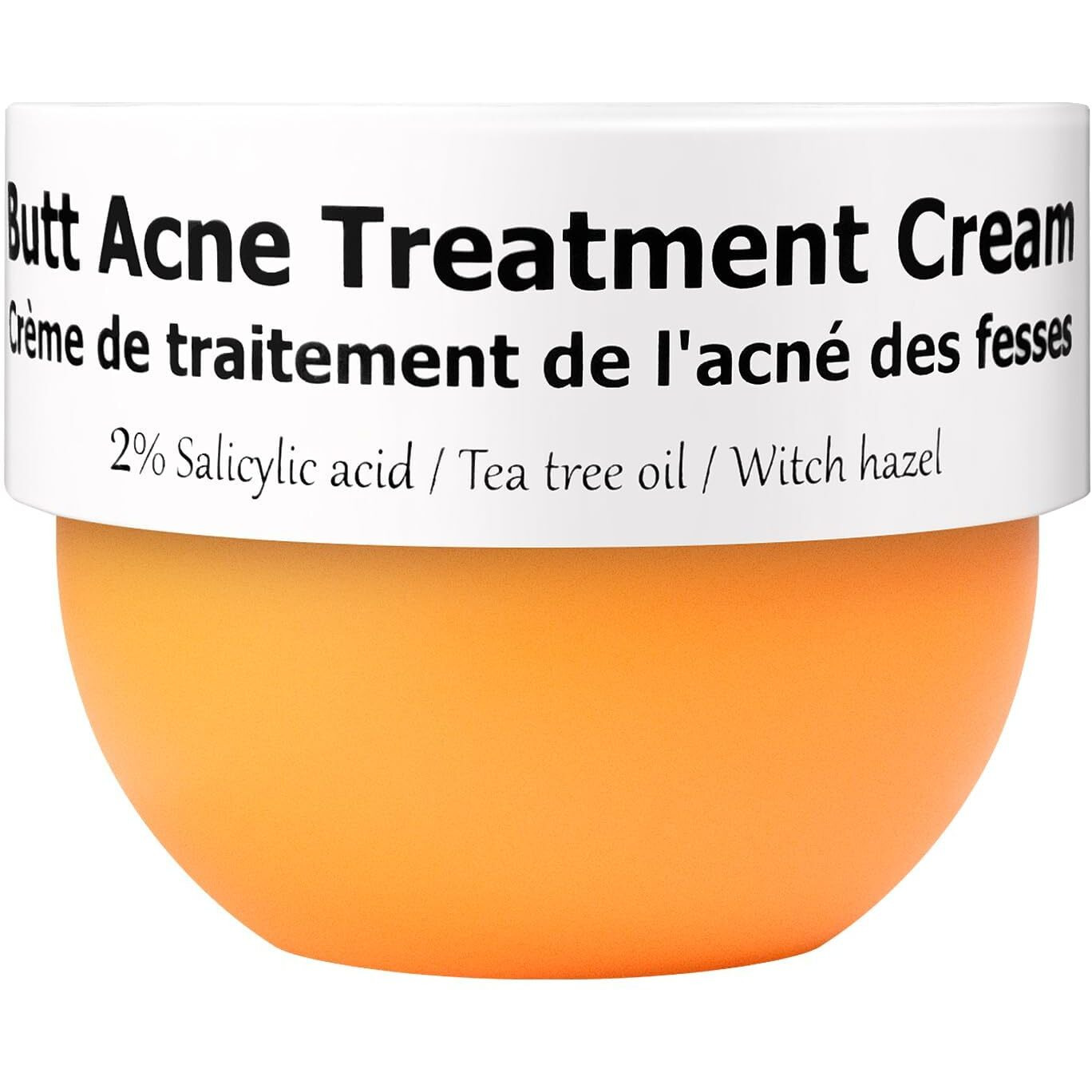 Butt Acne Clearing Treatment, Moisturizer Cream With 2% Salicylic Acid, Tea Tree Oil & Witch Hazel, Body Back Acne Treatment, Cystic Acne Treatment For Skin Delicate And Smooth 2.4Oz