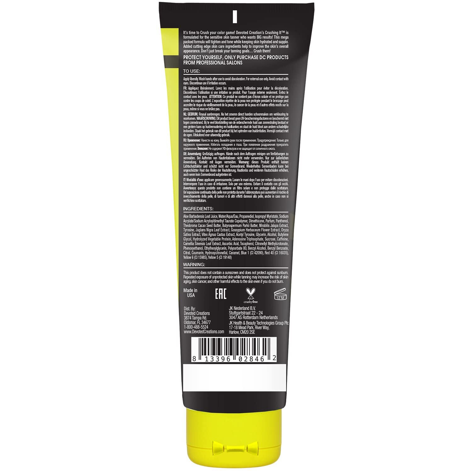 Devoted Creations Crushing It Dark Tanning Lotion 8.5 Oz