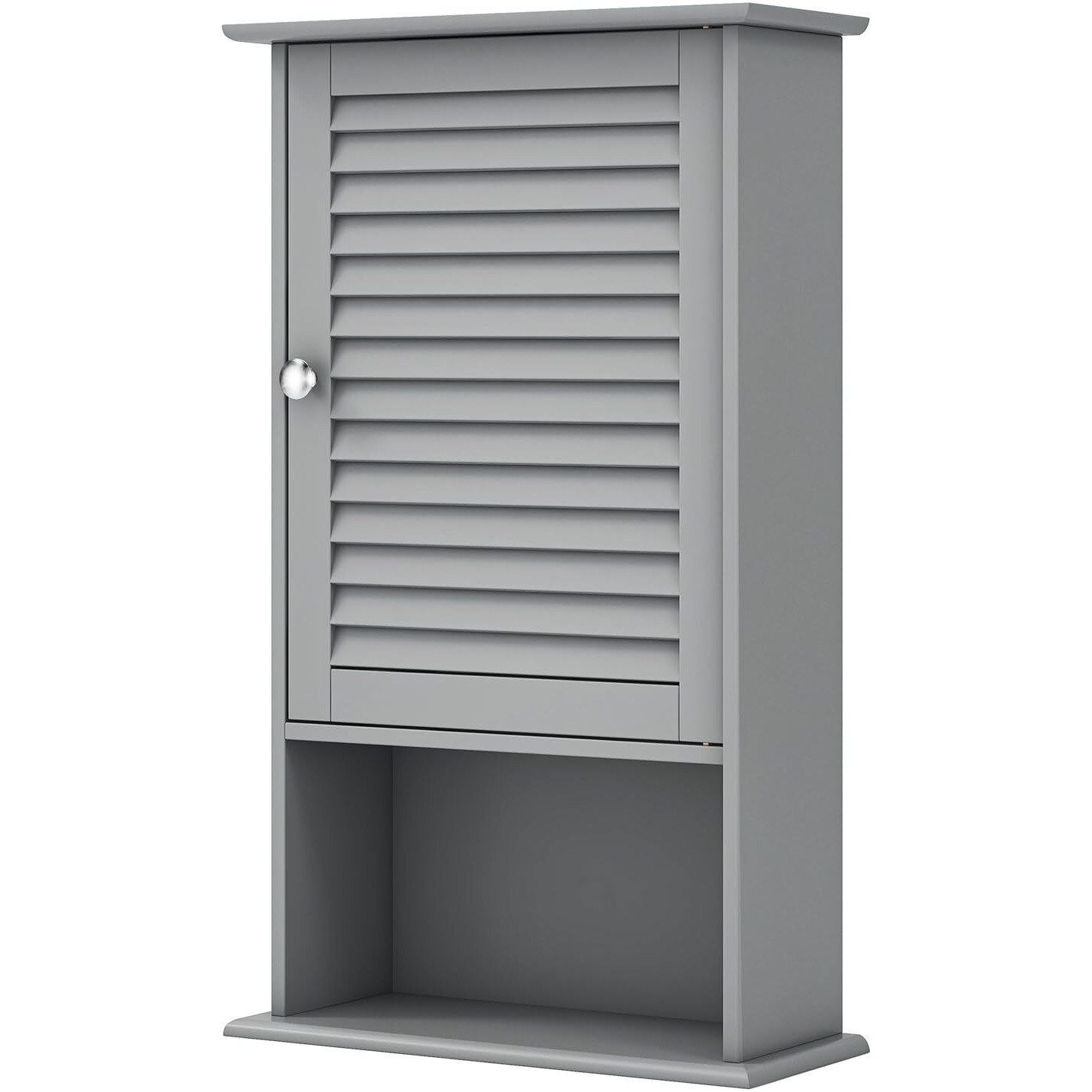 Dortala 27.5'' H Medicine Cabinet, Wall Cabinet Hanging Bathroom Storage Cabinet W/Adjustable Shelf, Grey