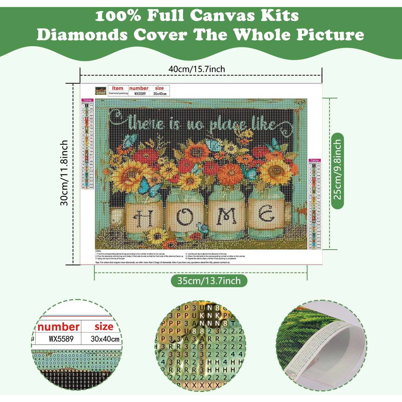 Senqao Sunflowers Diamond Art Kits For Adults Full Drill Sunflowers Bottle Diamond Art Kits, 5D Diy Diamond Art Kits Fall Diamond Art Kits For Home Wall Decor 12X16 Inch (Home)