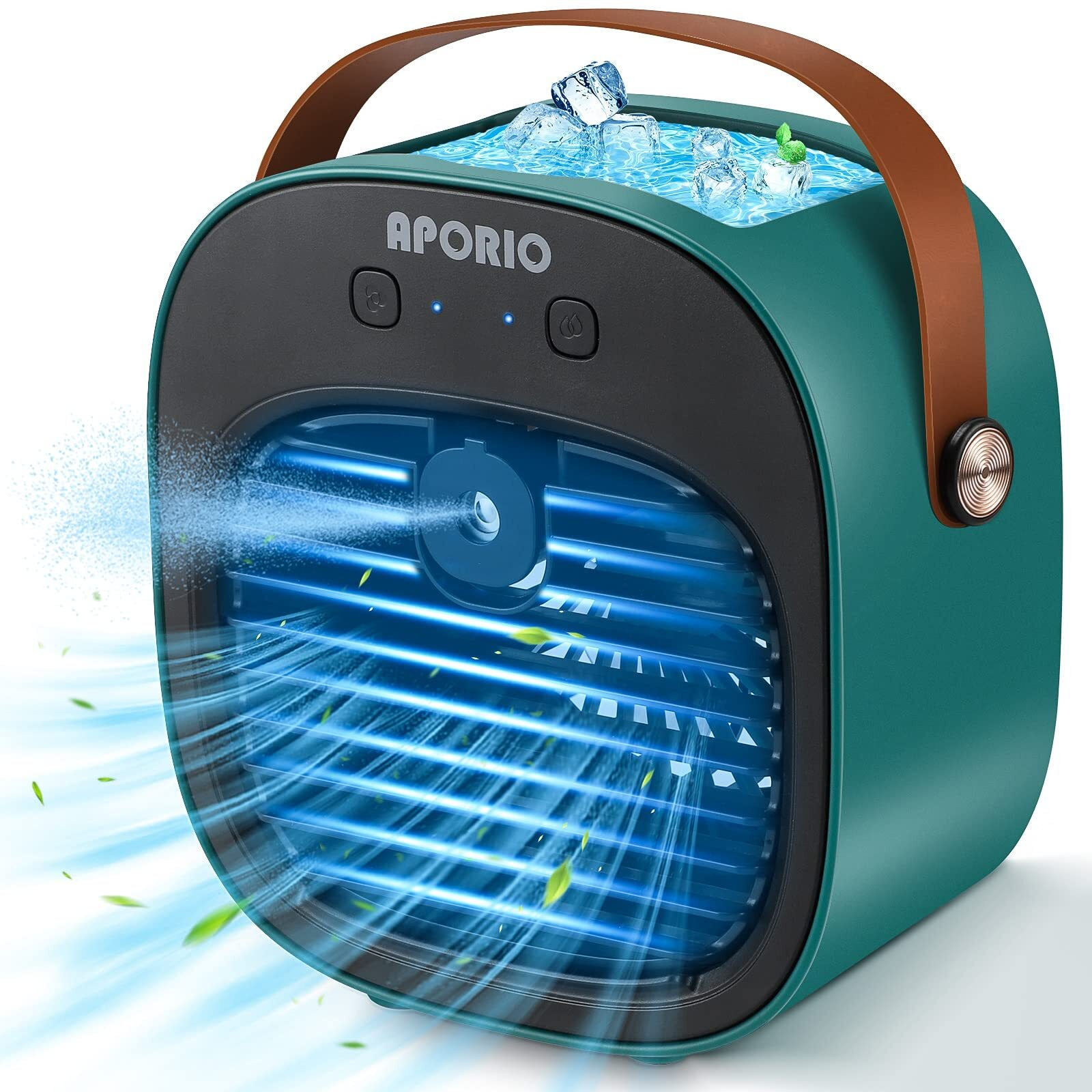 Portable Air Conditioner-5200Mah Rechargeable Personal Air Cooler With 3 Speeds Duration 5-10 Hrs, Quiet Mini Air Conditioner Fan, Desk Cooling Fan For Home, Bedroom, Travel, And Office