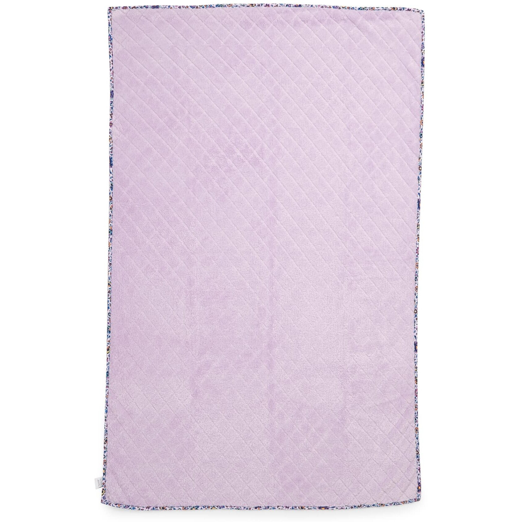 Vera Bradley Women's Fleece Solid Throw Blanket, Cloud Vine Multi, 80 X 50