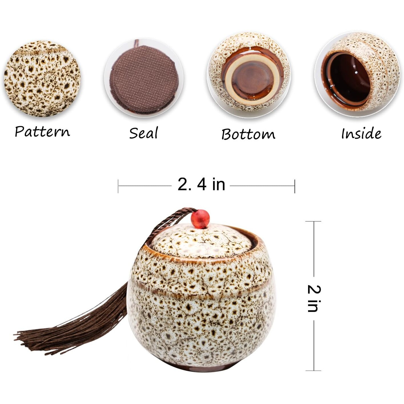 Patscorai Small Urns For Human Ashes, Set Of 6 Decorative Cremation Keepsakes Made Of Ceramic, Mini Urns For Adult Ashe, Personal Funeral For Pet Or Human Ashes(Set Of 6)