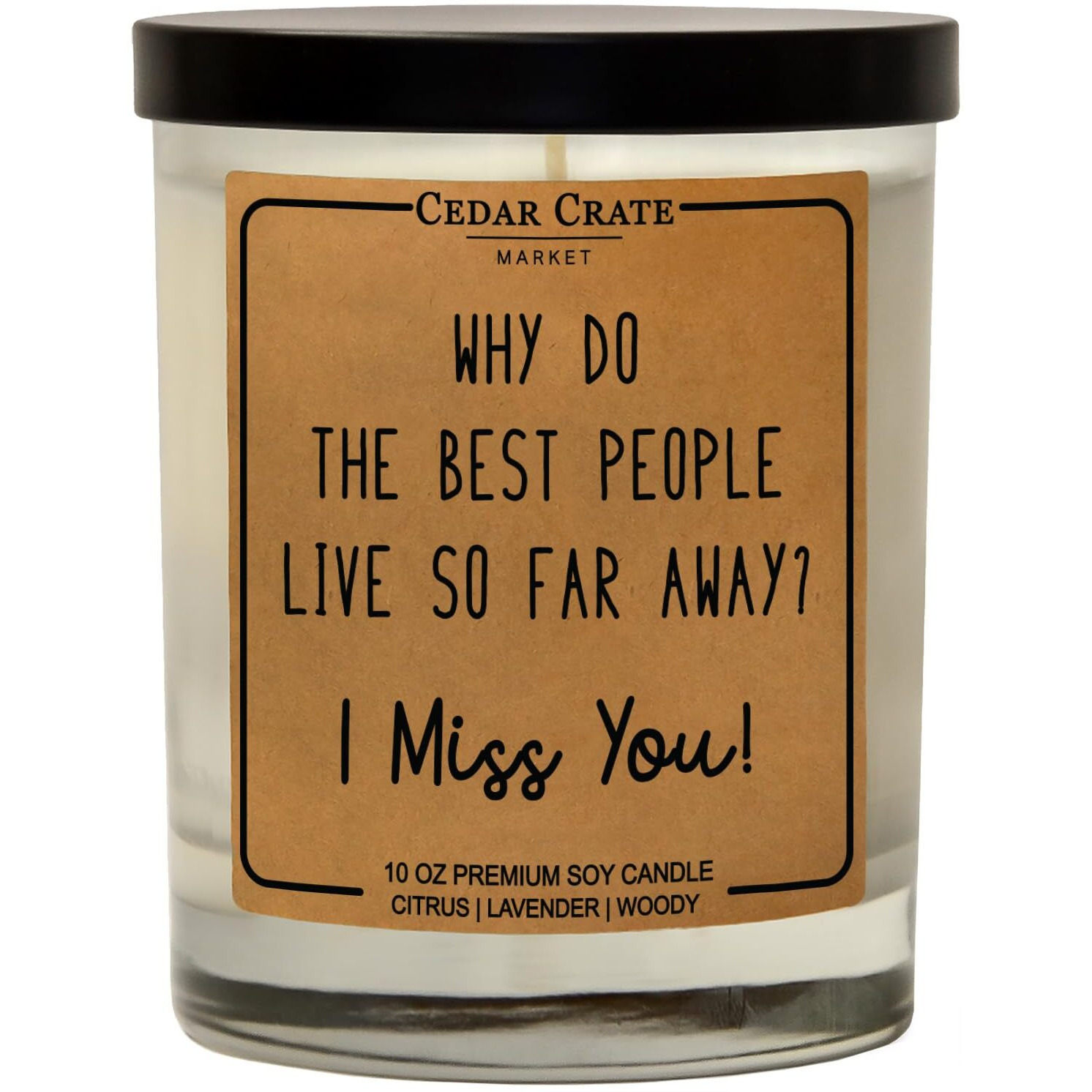 I Miss You Gifts For Her Him Women Men - I Miss Your Face | Long Distance Best Friend Friendship Gifts | I Wish You Lived Next Door Candle, Unique Candle Gifts For Sisters Mom | Funny Birthday Present