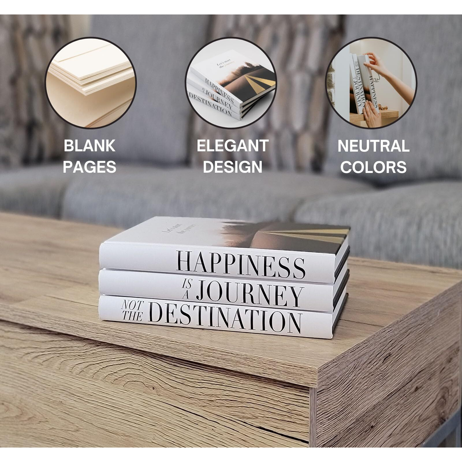 Decorative Books For Home Decor - Coffee Table Book Decor - Fake Books For Decoration - Faux Books For Decoration - Decorative Books For Coffee Table Decor - Decorative Book - Large Book Decor