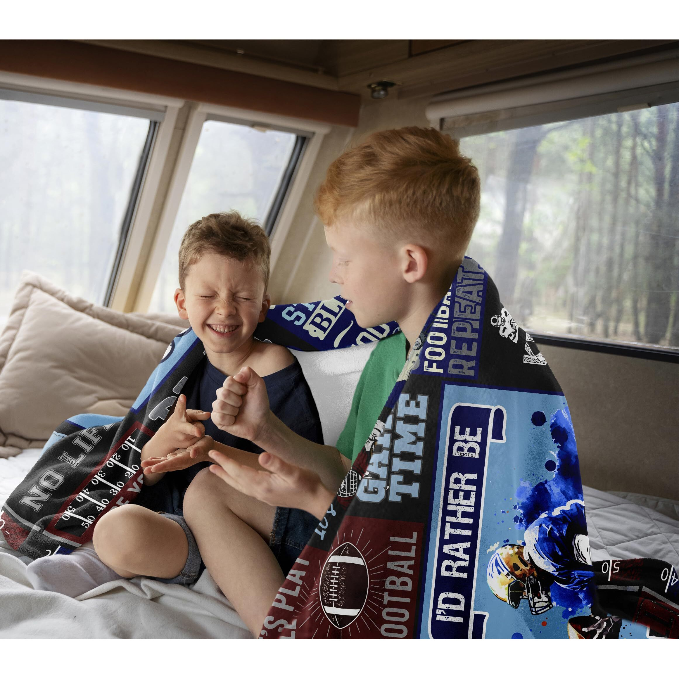 Punofell Football Gifts For Boys 8-12, Football Accessories, Football Coach Gifts, Football Gift For Men, Gifts For Football Players/Lovers, Football Team Gifts, Football Blanket 50'' X 60''