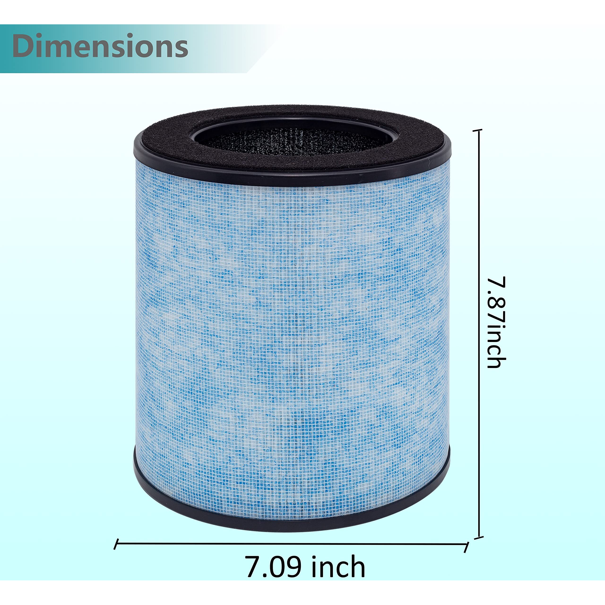 Lhari Mk03 Air Filter Replacement, Compatible With Aroeve Mk03 / Dh-Jh03 And Pomoron Mj003H Air Purifier, 2-Pack