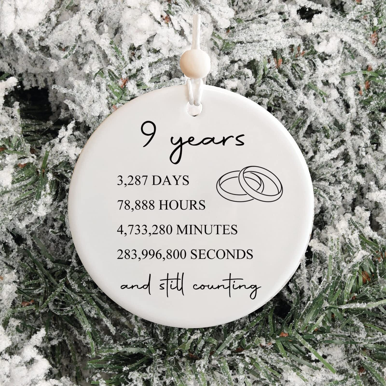9Th Wedding For Her Or Him, 9 Years Marriage Gift For Couple, Pottery Anniversary Present For Wife Husband