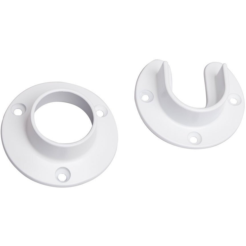 Closet Pro Hd Cd-0010-Wt Heavy Duty Closet Pole Sockets, White