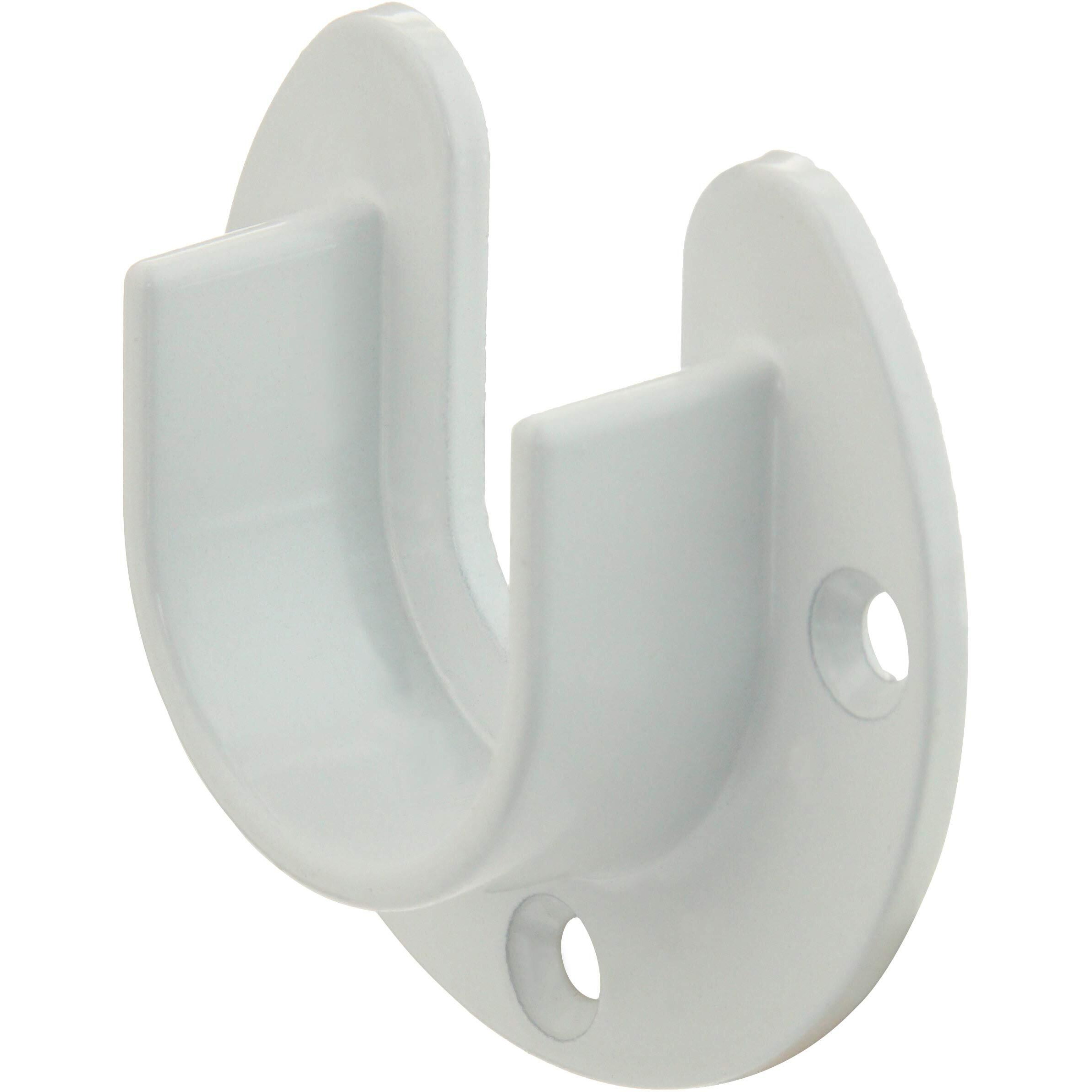 Closet Pro Hd Cd-0010-Wt Heavy Duty Closet Pole Sockets, White