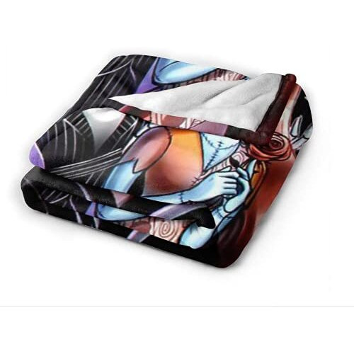 Vankie Nightmare Before Christmas Ultra Soft Throw Blanket Flannel Fleece All Season Light Weight Living Room/Bedroom Warm Blanket 51"&quotX40"" Inches