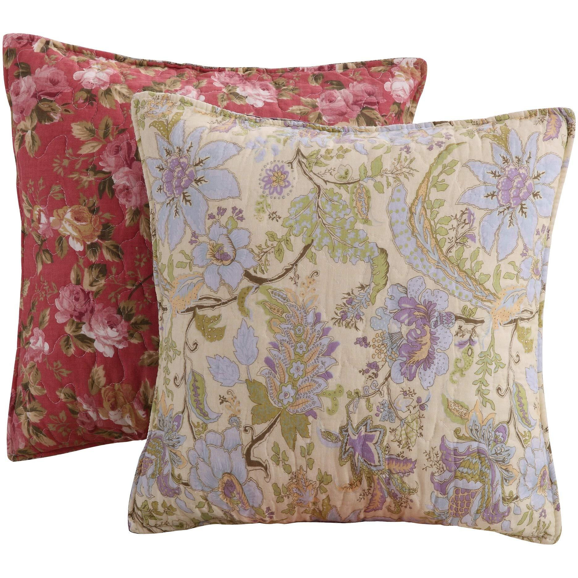 Greenland Home Blooming Prairie Quilt Set, Full/Queen (5 Piece), Multi