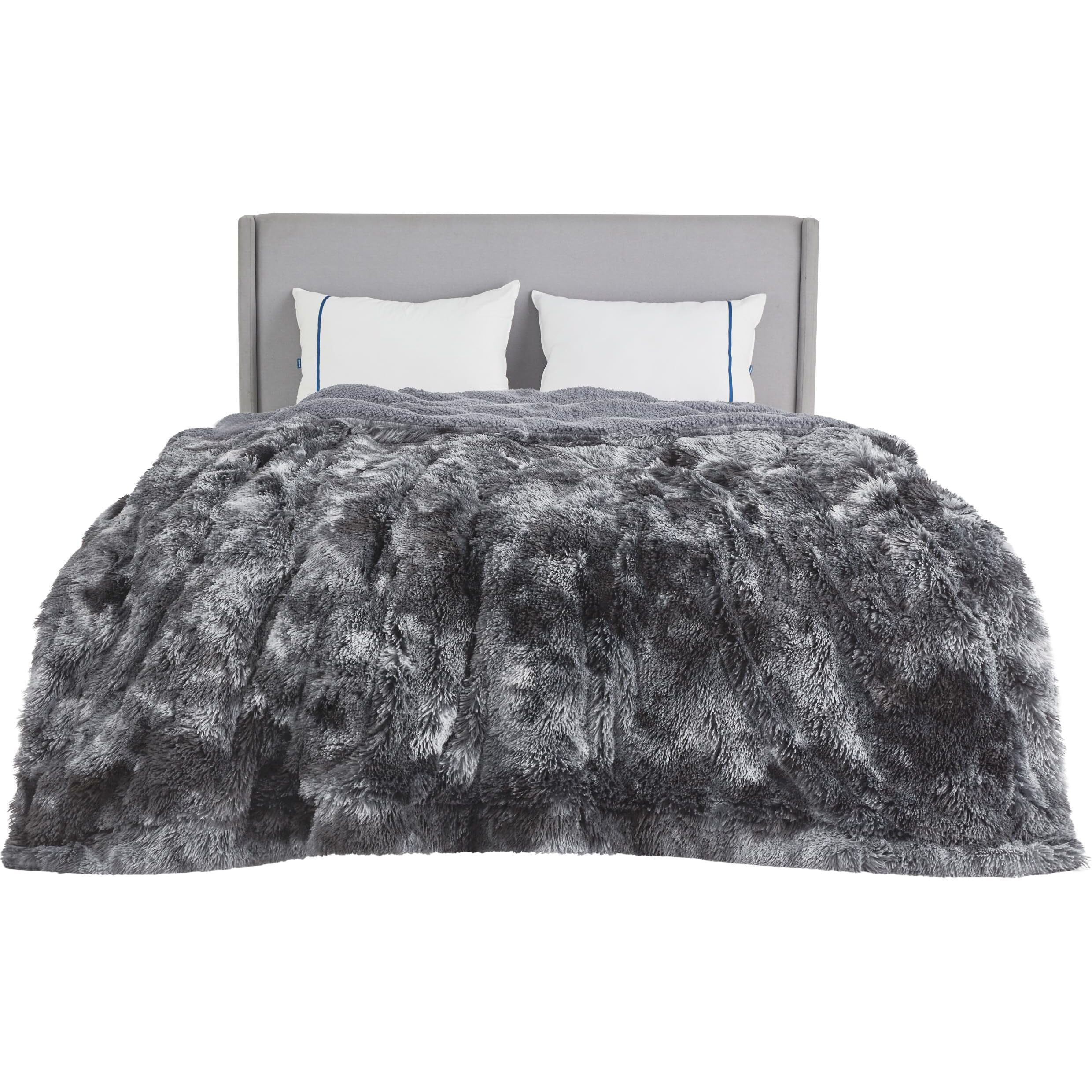 Bedsure Ultra Soft Fluffy King Size Blanket For Bed - Fuzzy, Fluffy, Shaggy Faux Fur King Blanket, Warm And Thick Sherpa, Tie-Dye Decorative Gift, Oversized Blankets King Size, 108X90 Inches, 640 Gsm