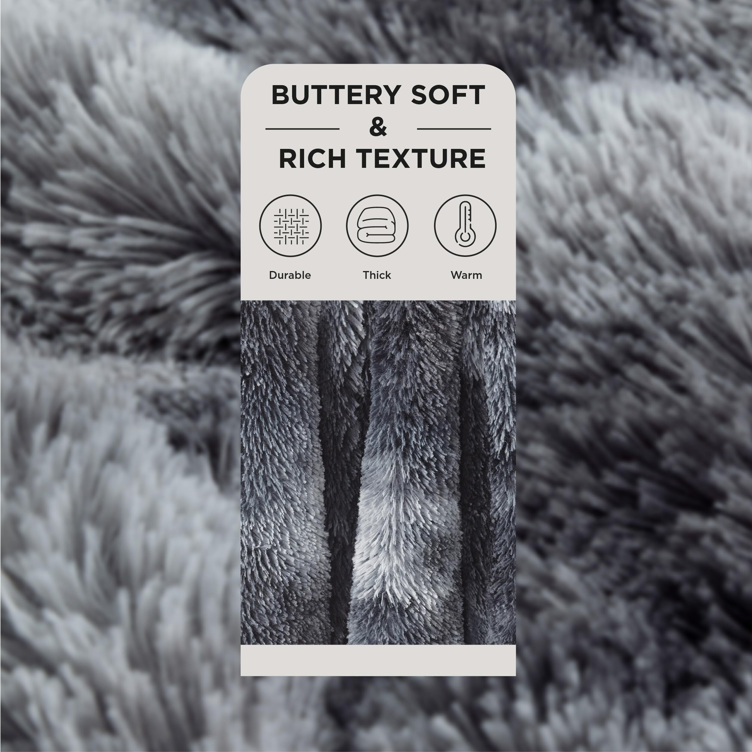 Bedsure Ultra Soft Fluffy King Size Blanket For Bed - Fuzzy, Fluffy, Shaggy Faux Fur King Blanket, Warm And Thick Sherpa, Tie-Dye Decorative Gift, Oversized Blankets King Size, 108X90 Inches, 640 Gsm