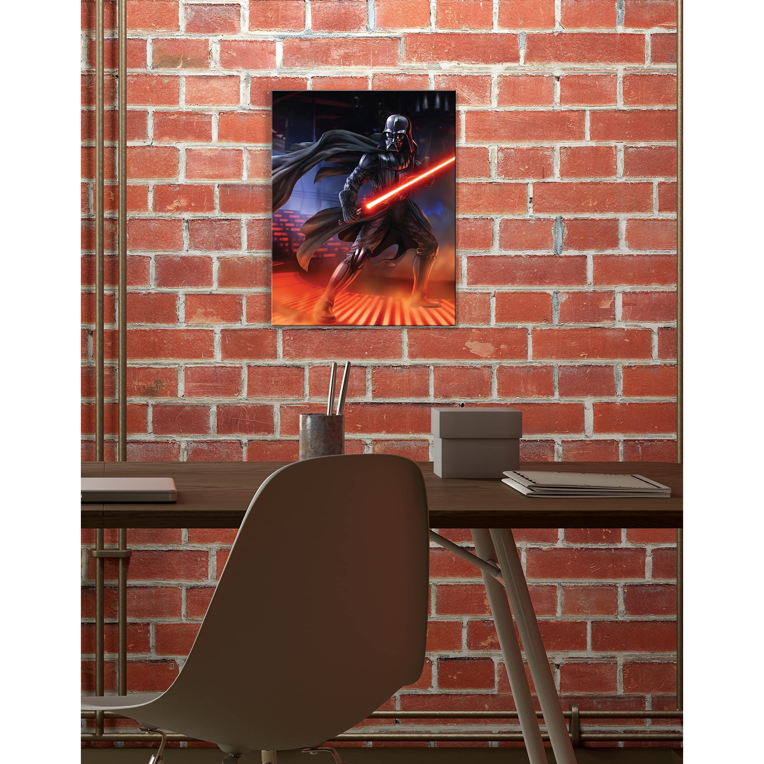 Desperate Enterprises Star Wars Darth Vader Tin Sign - Nostalgic Vintage Metal Wall Decor - Made In Usa