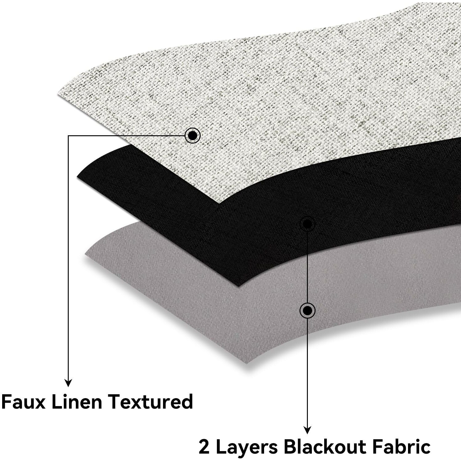 Cucraf 100% Total Blackout Curtains 108 Length For Window Treatment, Faux Linen Thermal Insulated Grommet Drapes For Bedroom/Living Room, Set Of 2 Curtain Panels(Light Beige, 52 X 108 Inches)