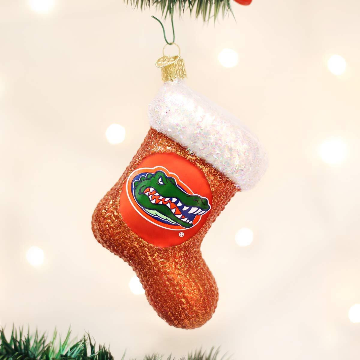 Old World Christmas Ornaments Florida Gators Glass Blown Ornaments For Christmas Tree, Stocking