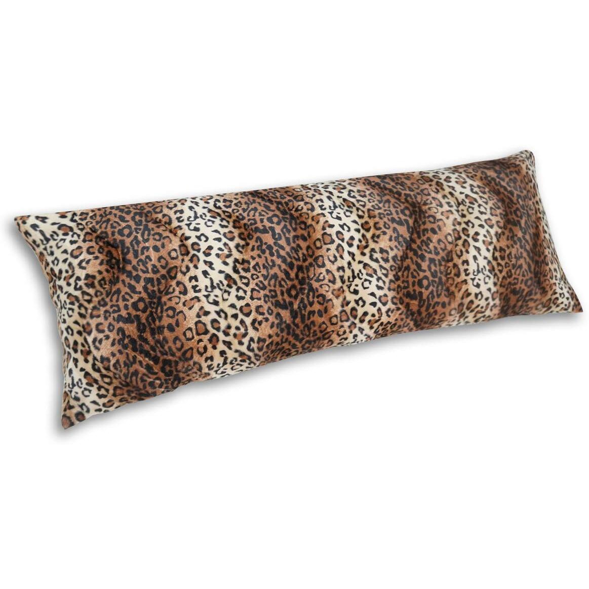 Carrie Home Cheetah Body Pillow Cover 20X54 Soft Plush Leopard Print Faux Fur Decorative Body Pillow Pillowcase For Home Couch Sofa (1 Pack, 20X54 Inch)