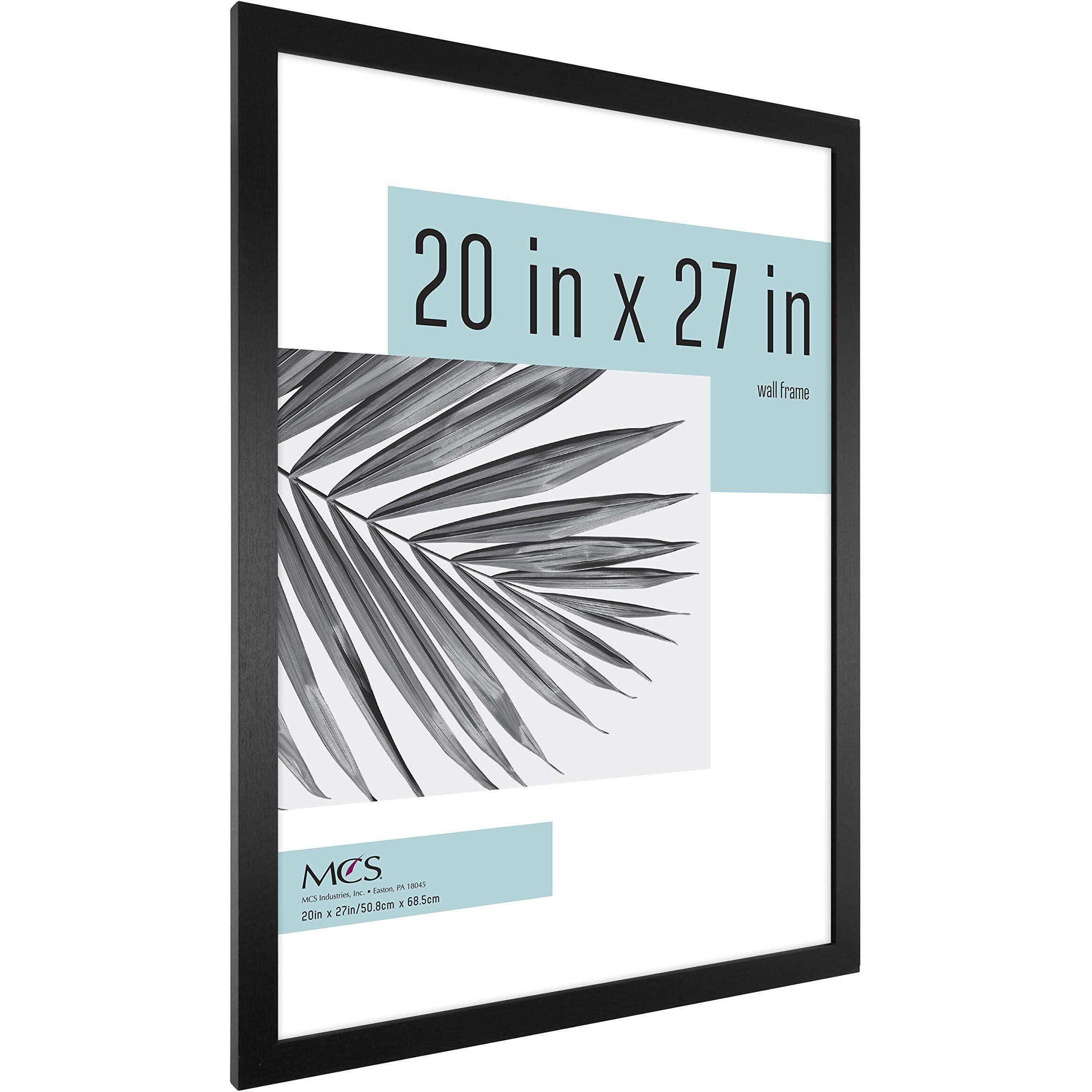 Mcs Studio Gallery 20X27 Poster Frame Black Woodgrain, Vertical & Horizontal Wall Hanging Large Picture Frame For Photos, Posters & Art Prints (1-Pack)