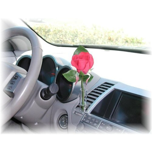Autovase Clips To Any Vent - Universal Glass Vase Won'T Fade Or Scratch