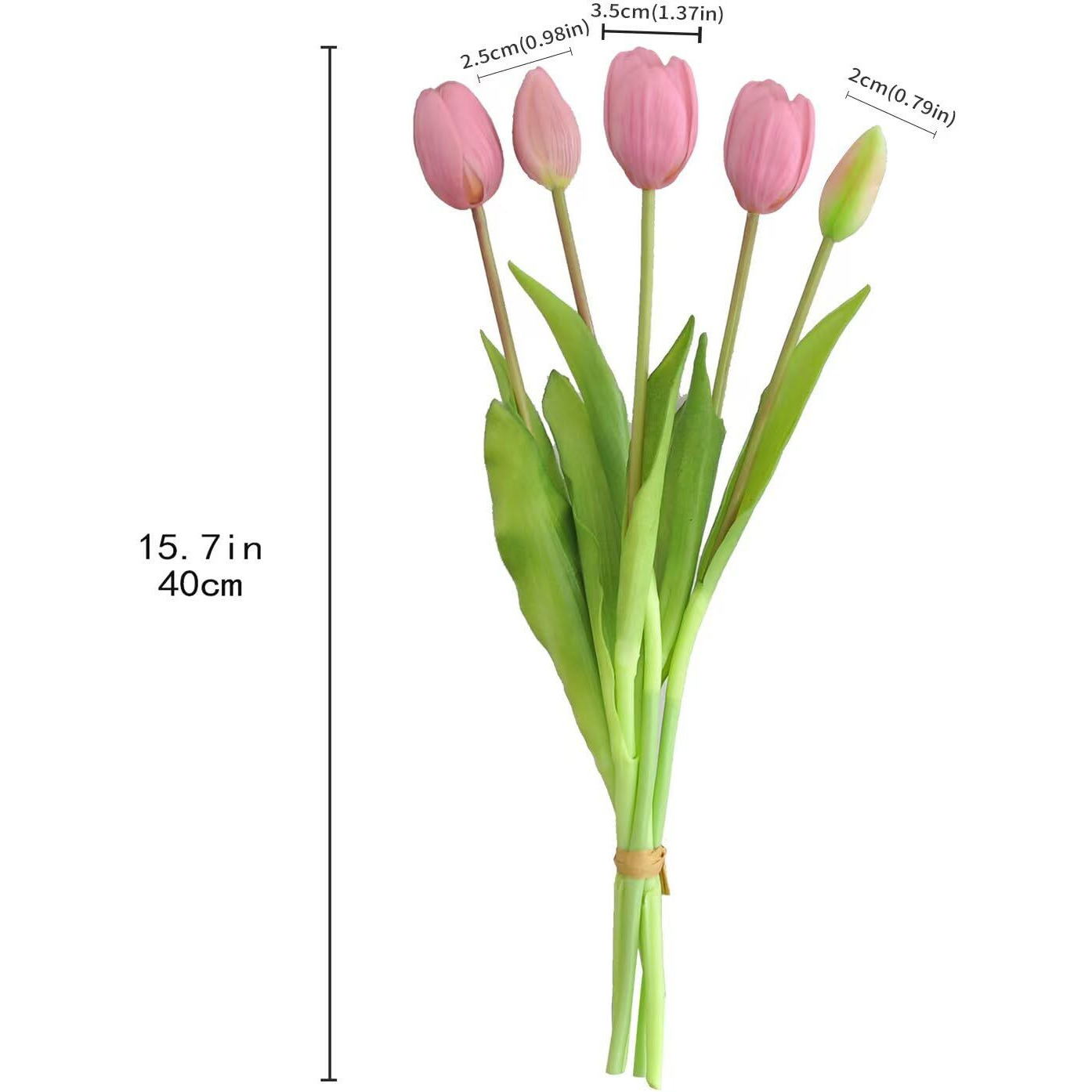 Aoivrb10Pcs Artificial Tulip Flowers Real Touch Tulips Plastic Flower Fake Bouquet Table Arrangements Gift For Home Office Party Wedding Birthday Garden Store Decoration (Light Purple)