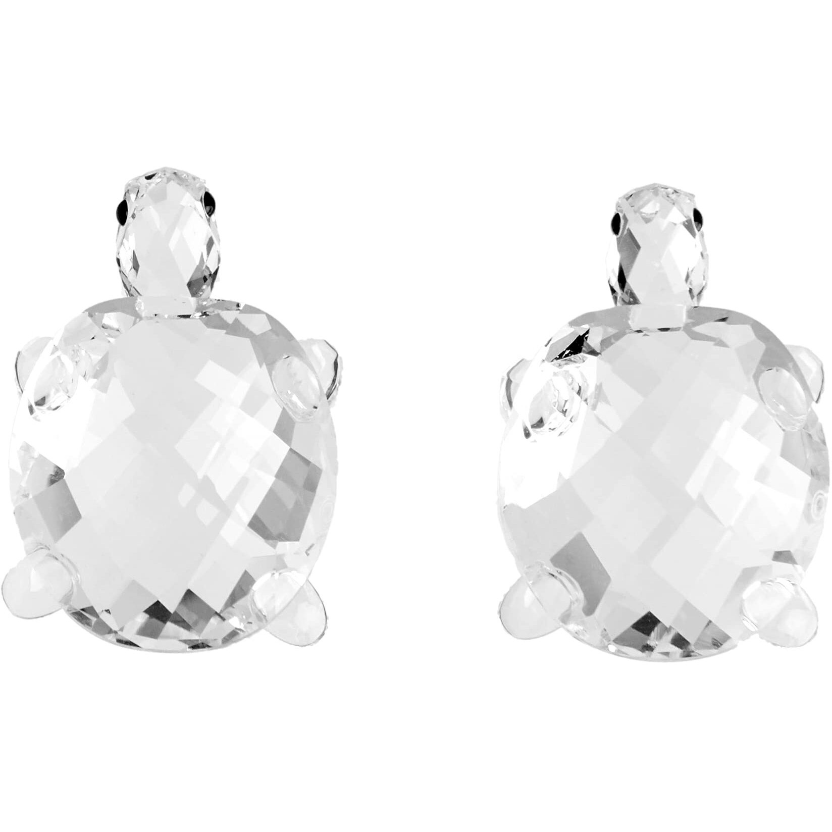 Swarovski Peaceful Countryside Tortoises, Pair Of Tortoises In Clear Crystal, Part Of The Peaceful Countryside Collection