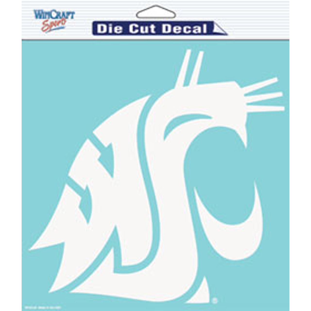 Washington State Cougars Decal 8X8 Die Cut