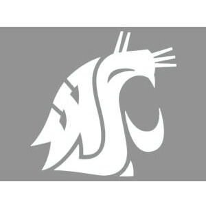 Washington State Cougars Decal 8X8 Die Cut