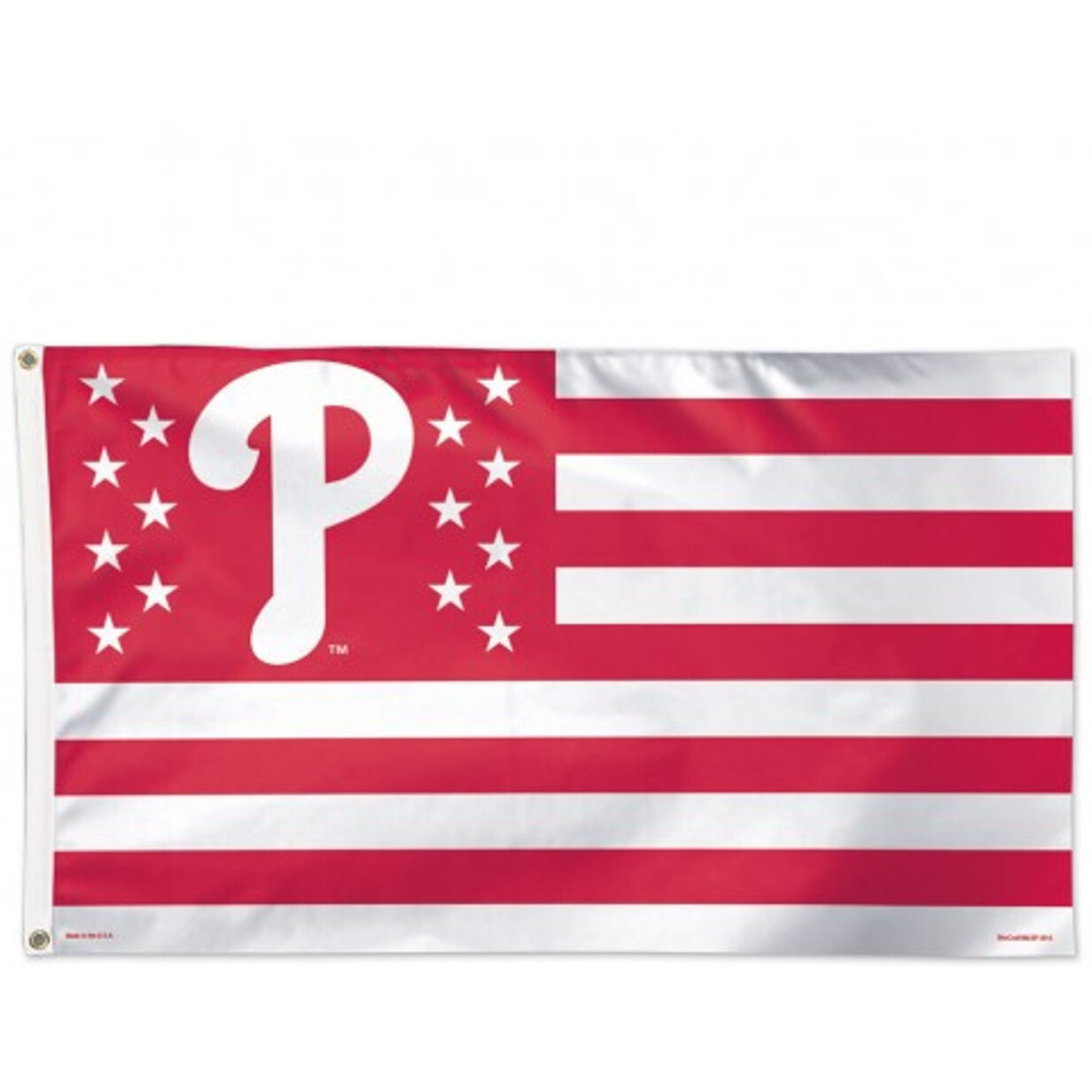 Philadelphia Phillies Flag 3X5 Deluxe Style Stars And Stripes Design
