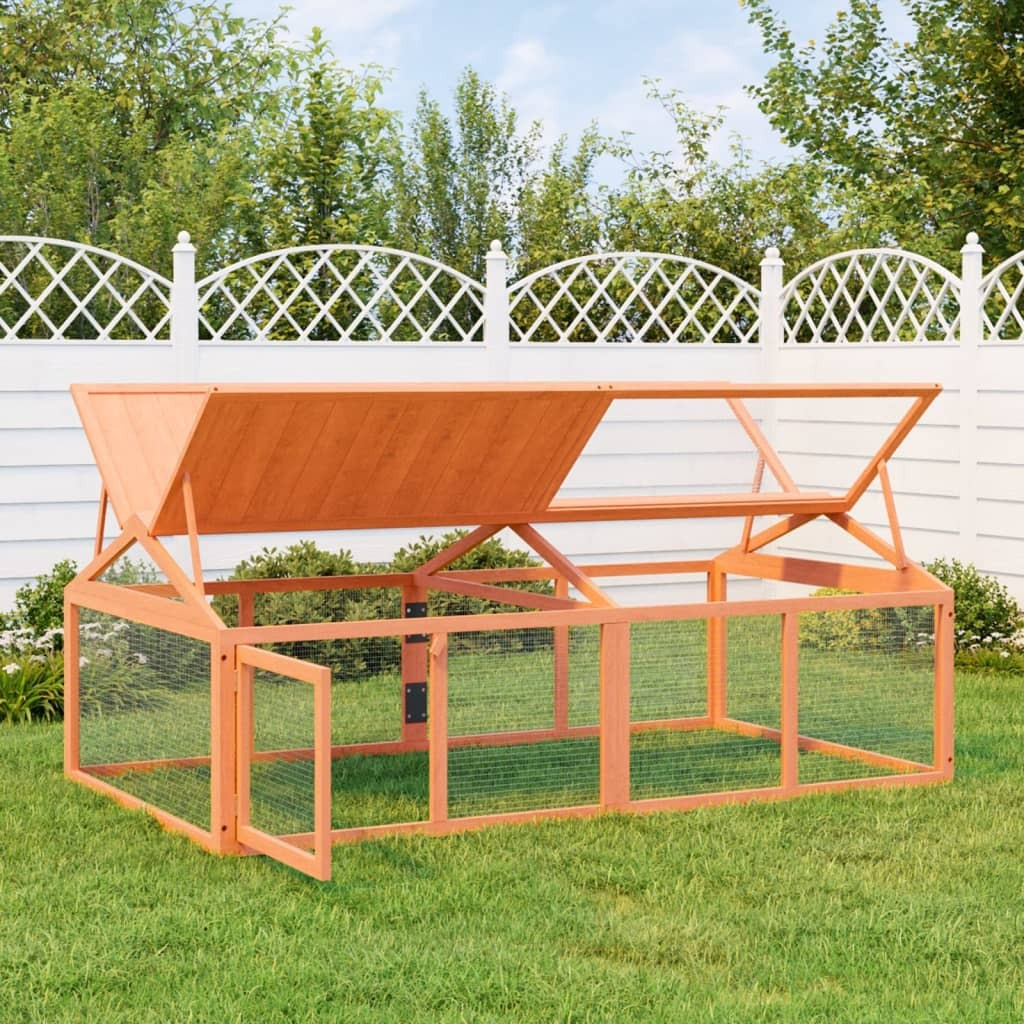 Vidaxl Run Box Brown 78.7X44.3X29.1 Solid Wood Pine