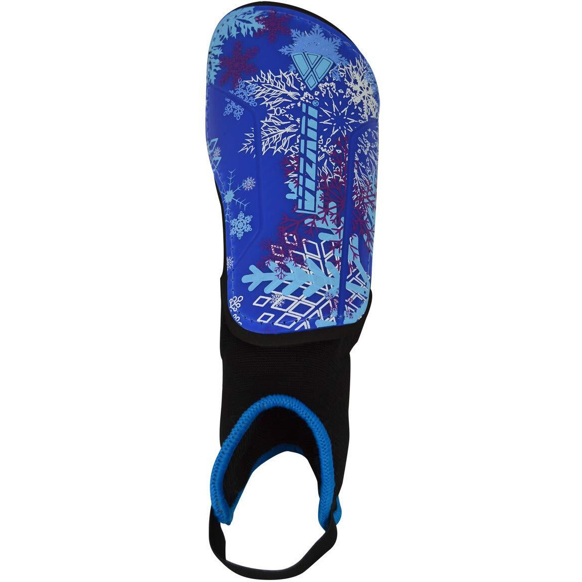 Vizari Frost 2 Soccer Shinguard With Ankle Protection For Boys And Girls (Blue/Purple, Xx-Small)