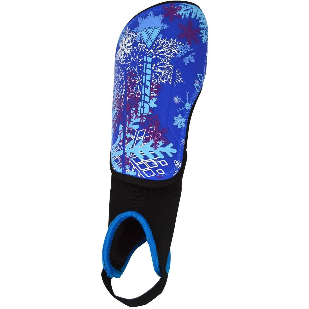 Vizari Frost 2 Soccer Shinguard With Ankle Protection For Boys And Girls (Blue/Purple, Xx-Small)