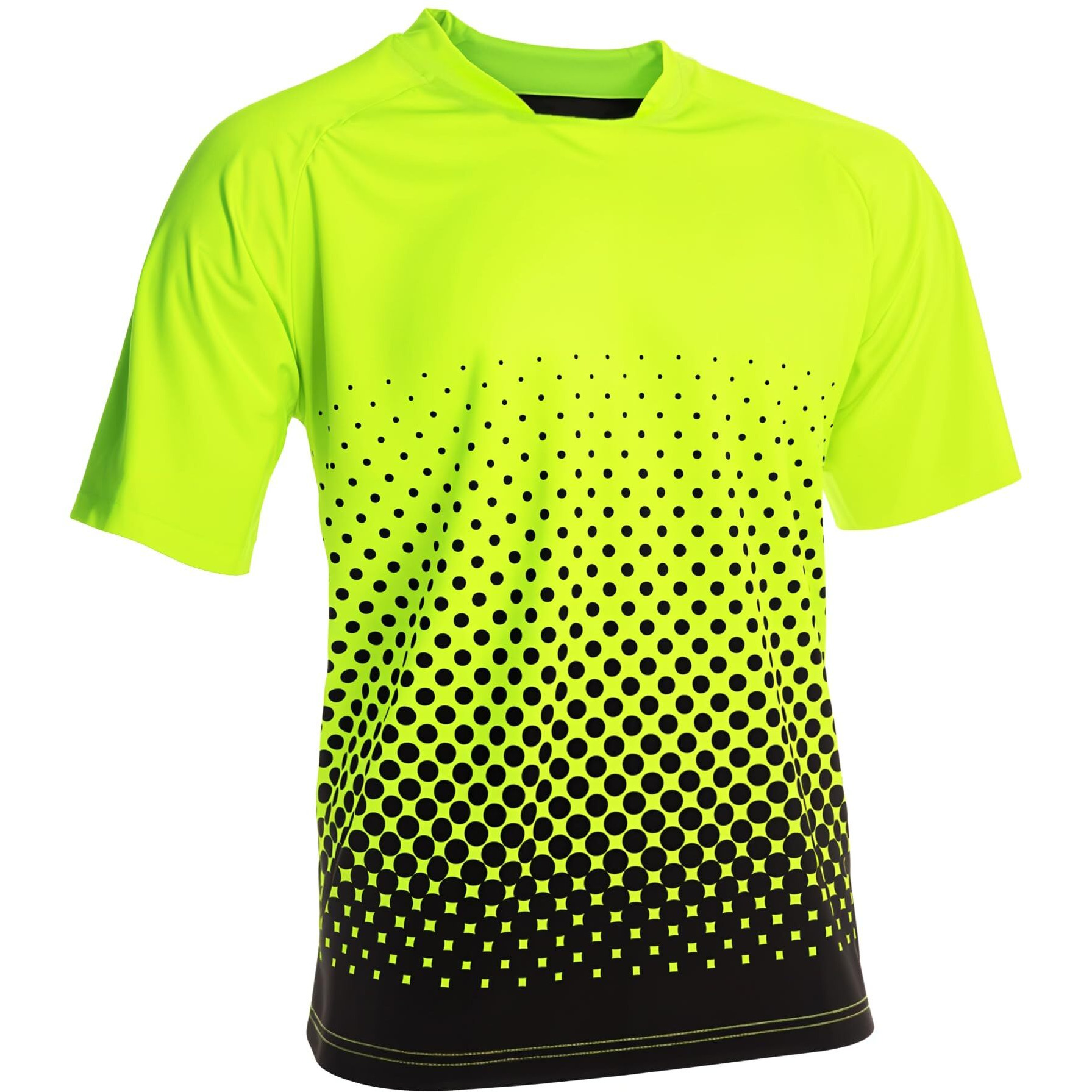 Ventura Short Sleeve Goalkeeper Goalie Jersey - Moisture-Wicking, Lightweight, And Sublimated Design For Soccer Keepers Both Youth And Adults | Neon Green/Black, Size Adult Large