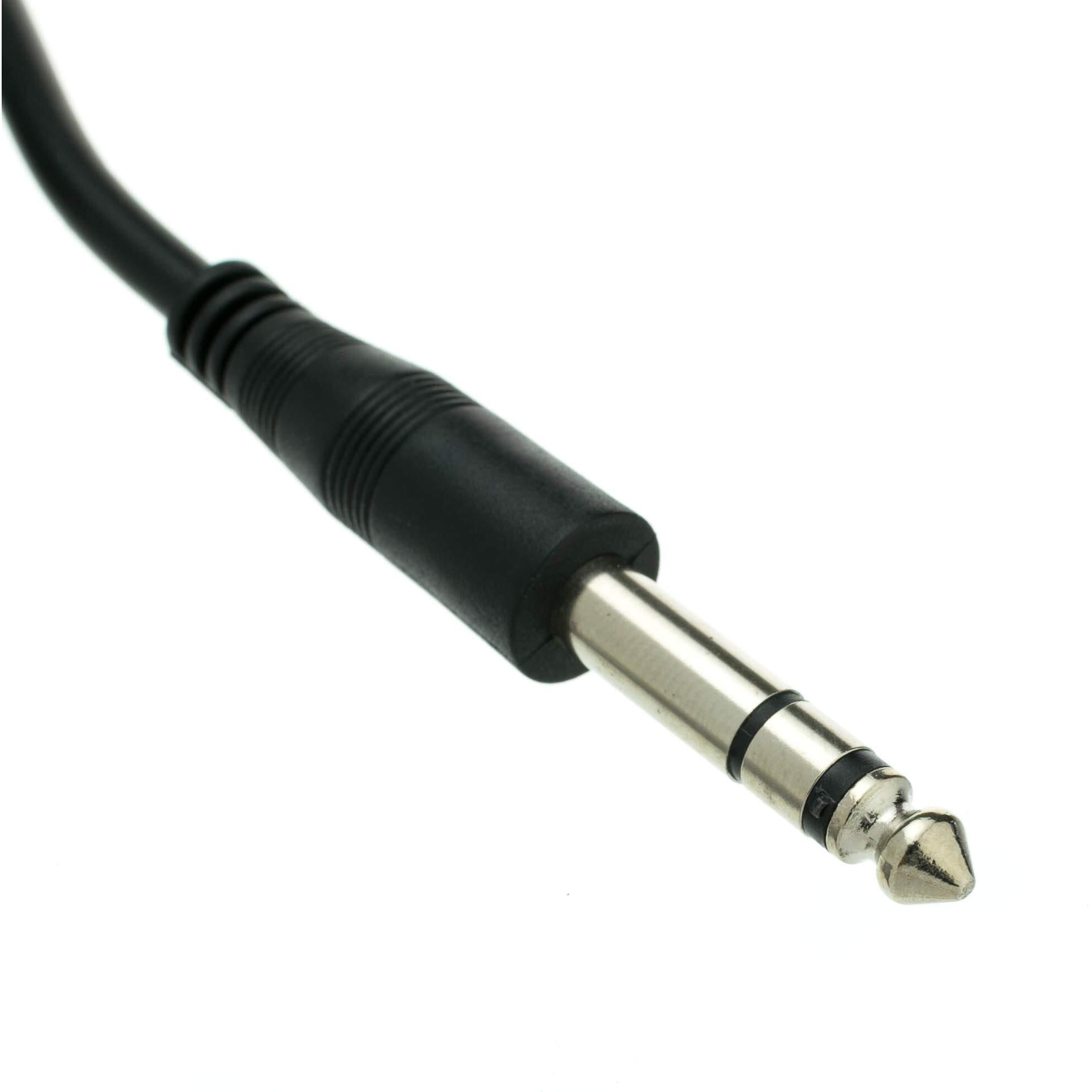 Cablewholesale 1/4 Inch Stereo Trs Extension Cable, 50 Feet 1/4"" Stereo Male To 1/4"" Stereo Female Plug For Electric Instruments (Guitar, Keyboard, Amplifier, Speakers, Synthesizers), Black