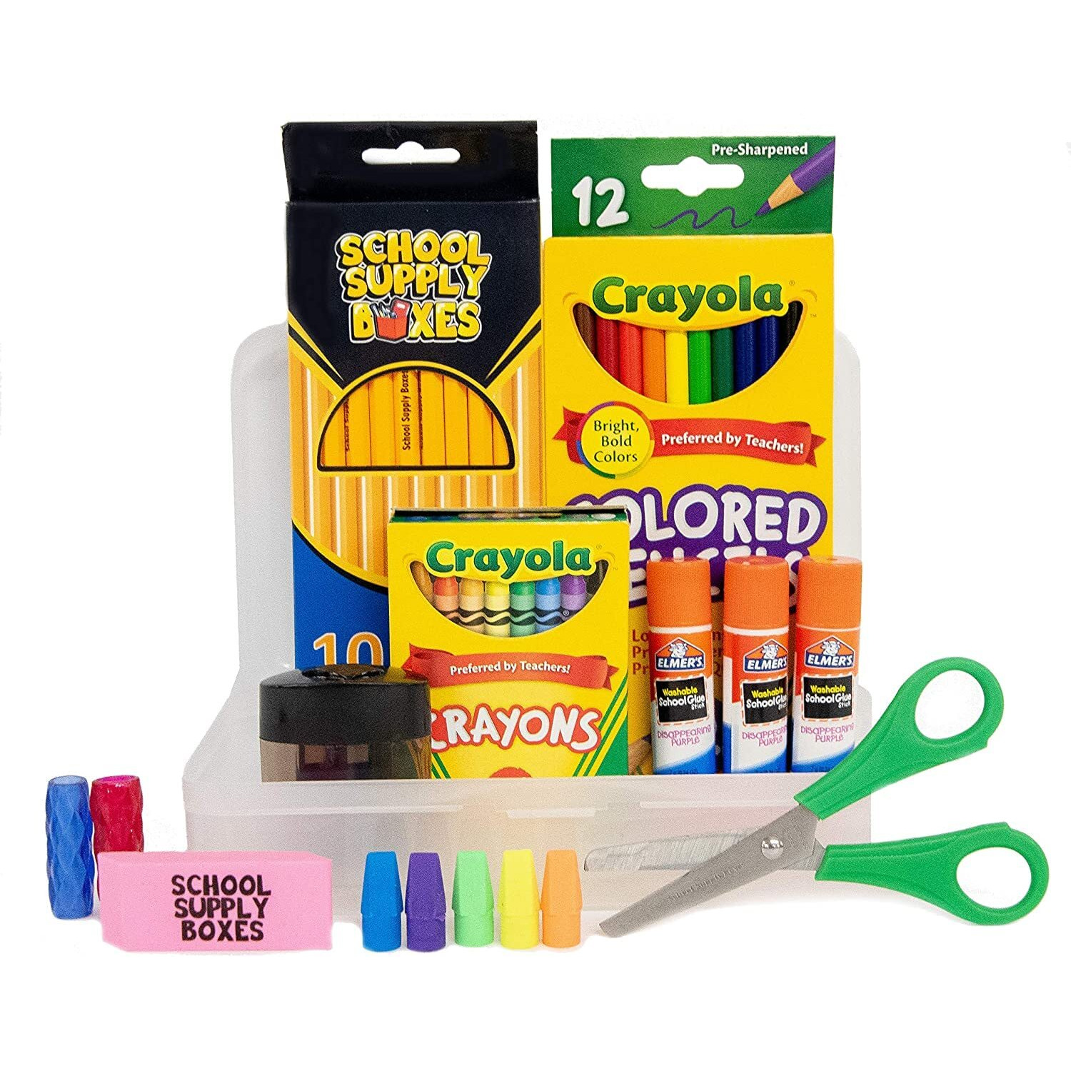 School Supply Boxes | Back To School Supply Box Grades K-5 | Case (4 Boxes) | School Supply Kit Back To School Essentials