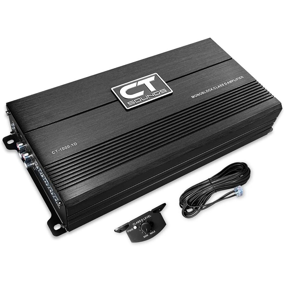 Ct Sounds Ct-1000.1D Compact Class D Car Audio Monoblock Amplifier, 1000 Watts Rms