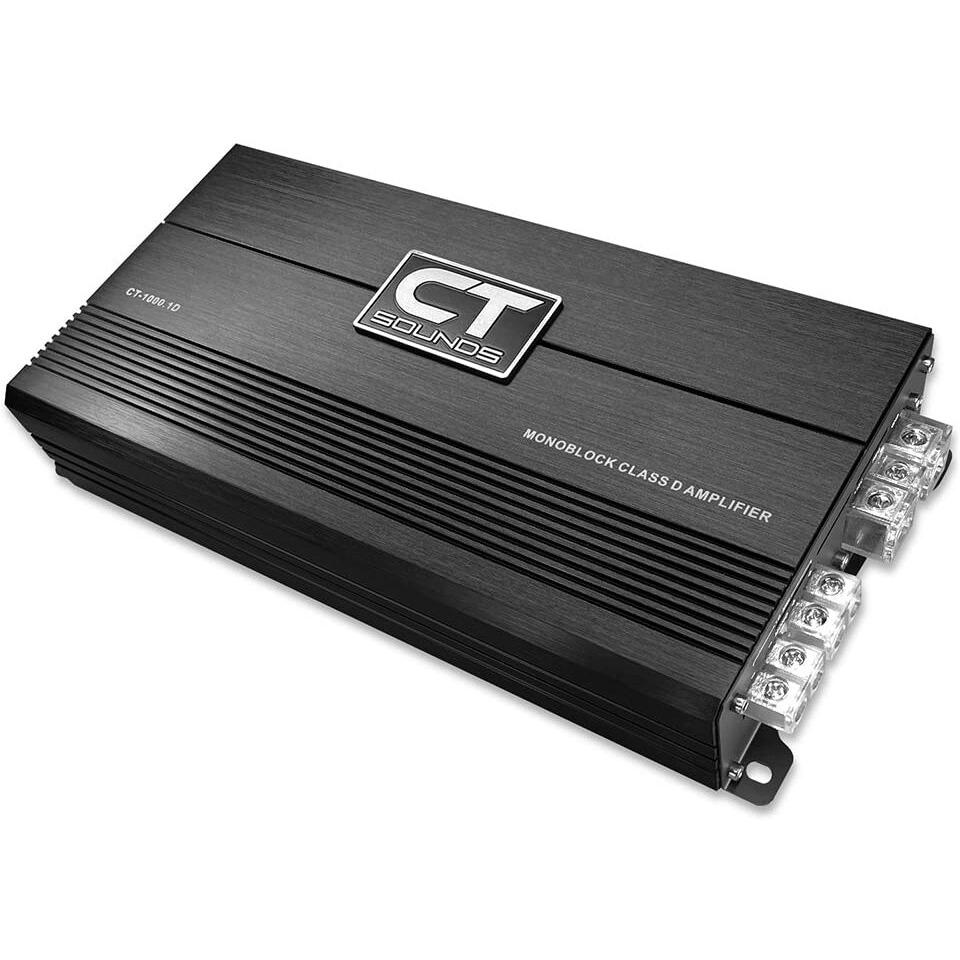 Ct Sounds Ct-1000.1D Compact Class D Car Audio Monoblock Amplifier, 1000 Watts Rms
