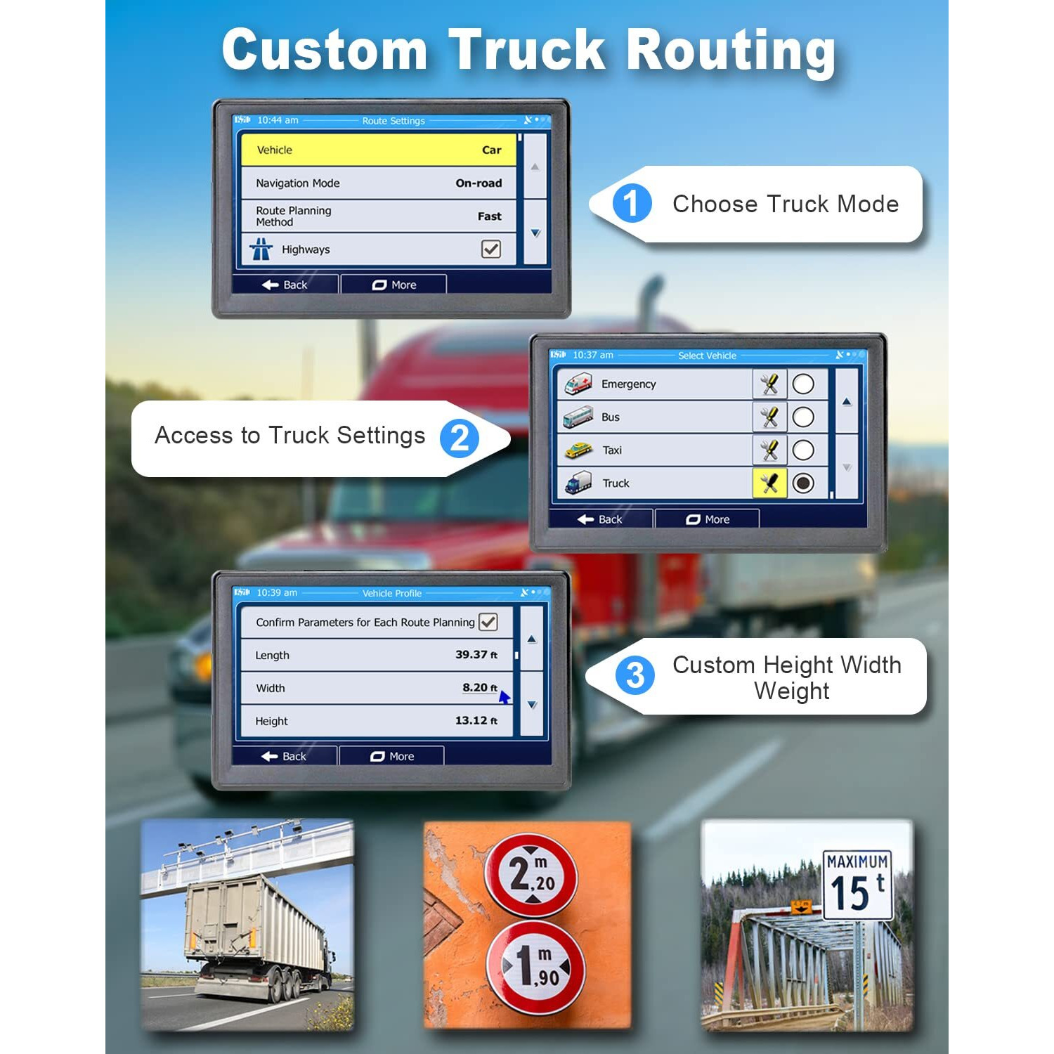 Ohrex N900 Gps Navigator For Truck Car, 9 Inch Gps Truck Driver Commercial, Trucker Gps For Semi Truck 2024, Lifetime Map Updates, Custom Truck Routing, Lane Guidance