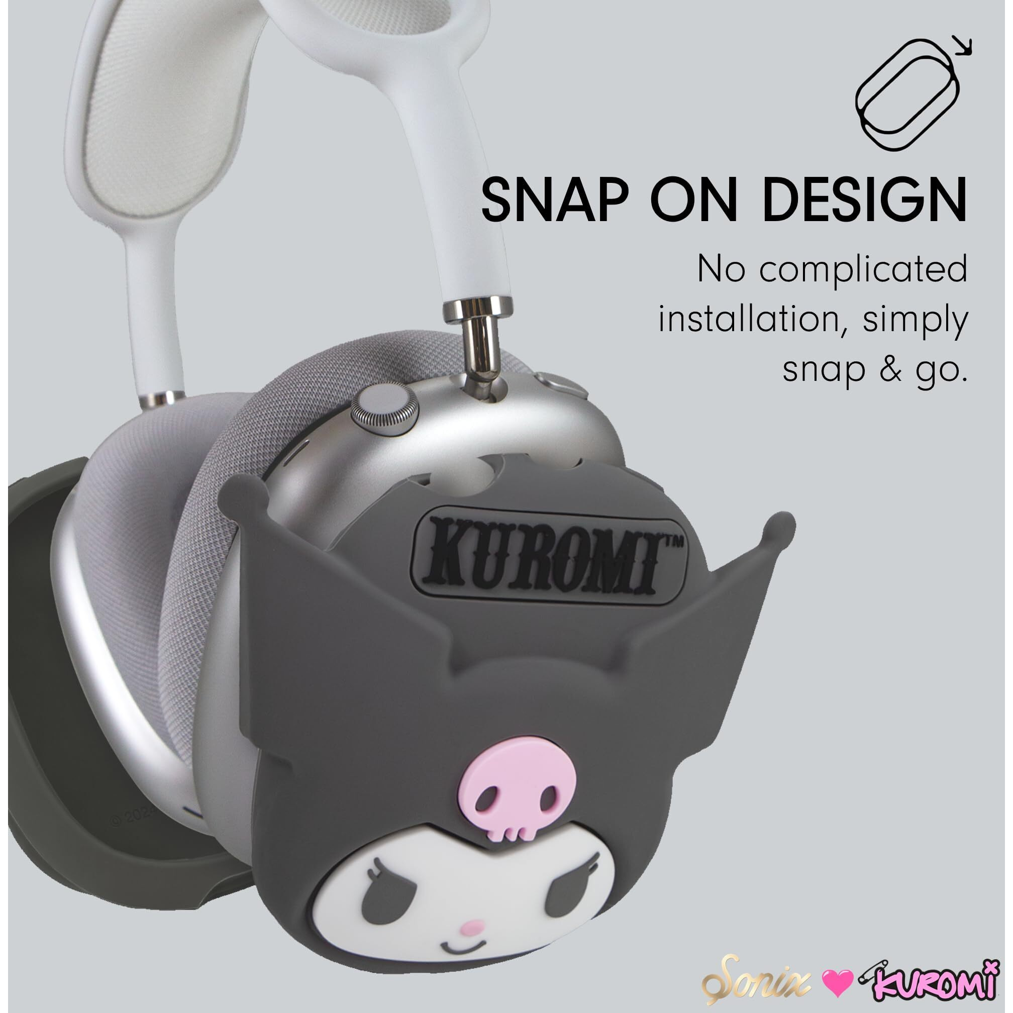 Sonix X Sanrio Protective Case Cover For Airpods Max Headphones | Silicone Cover Case | Kuromi