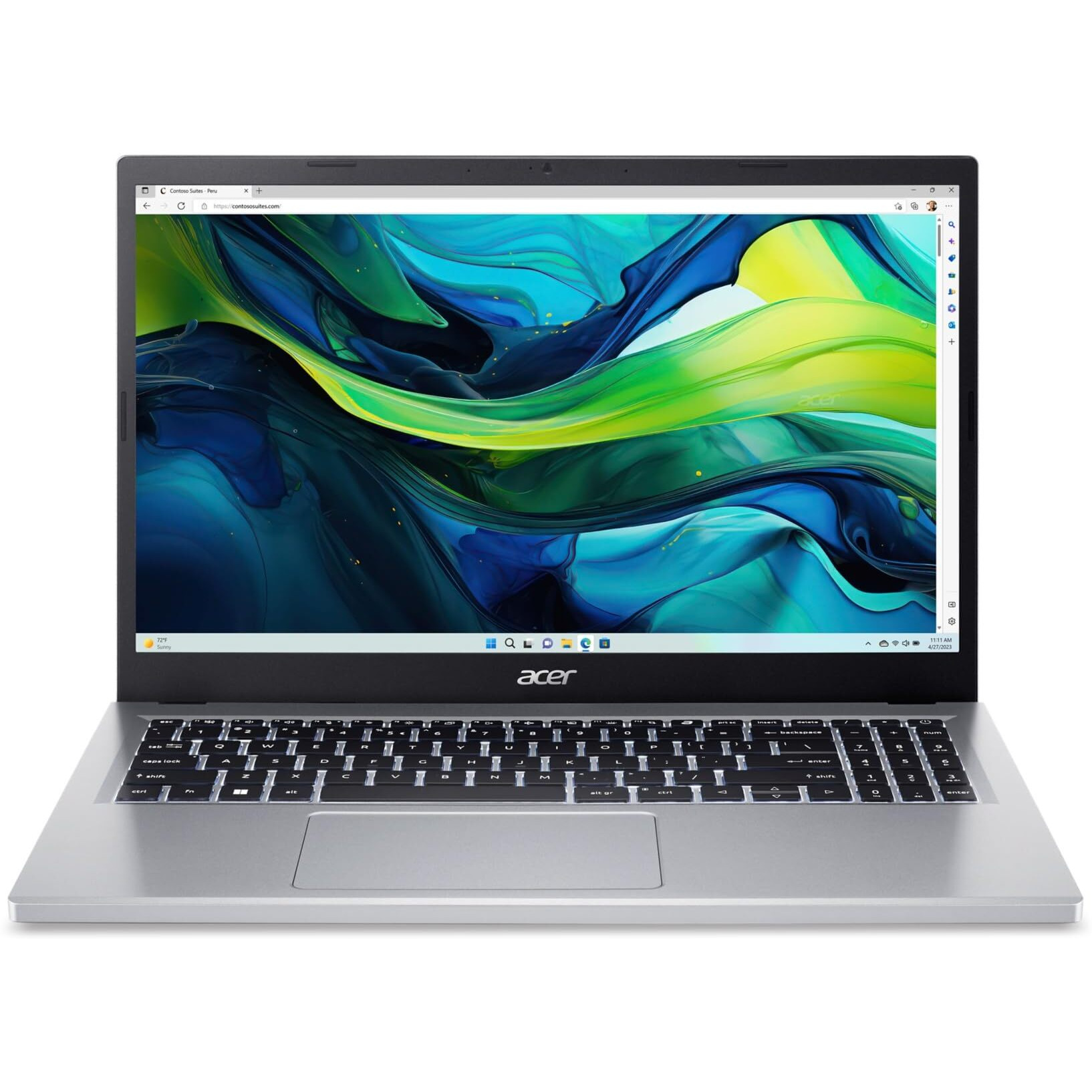 Acer Aspire Go 15 Slim Laptop | 15.6"" Full Hd Ips 1080P Display | Intel Core I3-N305| Intel Uhd Graphics | 8Gb Lpddr5 | 128Gb Hd | Wi-Fi 6 | Ai Pc | Windows 11 Home In S Mode | Ag15-31P-3947