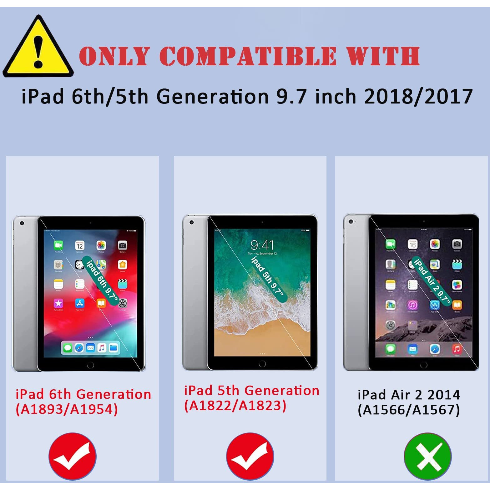 Sibeitu Ipad 9.7 Inch Case For Kids | Ipad 6Th Generation Cases With Stand | Ipad 5Th Generation Case W/Pencil Holder 2018/2017 | Slim Shockproof Protective Case For Ipad 9.7 Inch 5Th/6Th Gen Pink