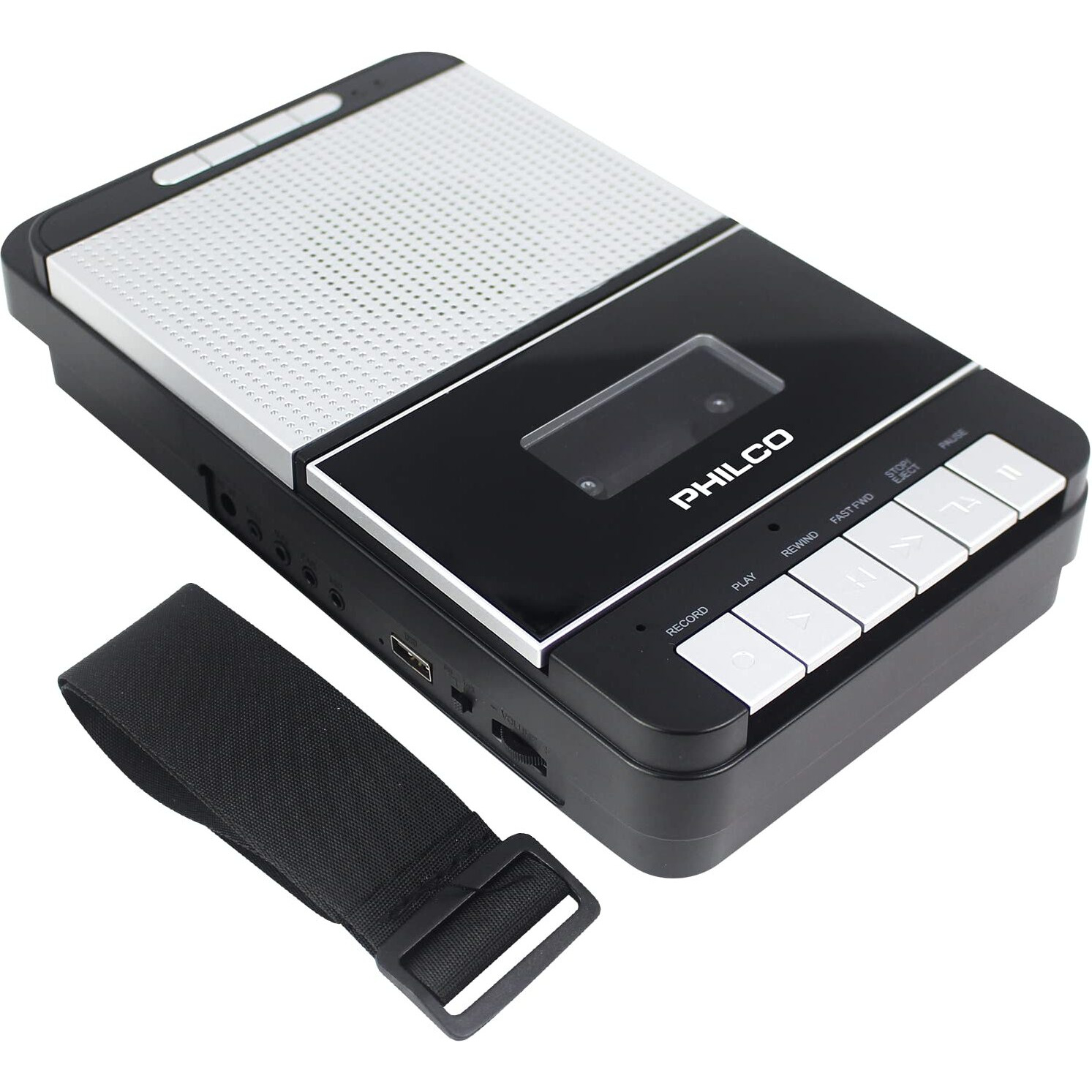 Philco Digital Cassette Recorder - Portable Tape Player, Recorder & Cassette To Mp3 Converter