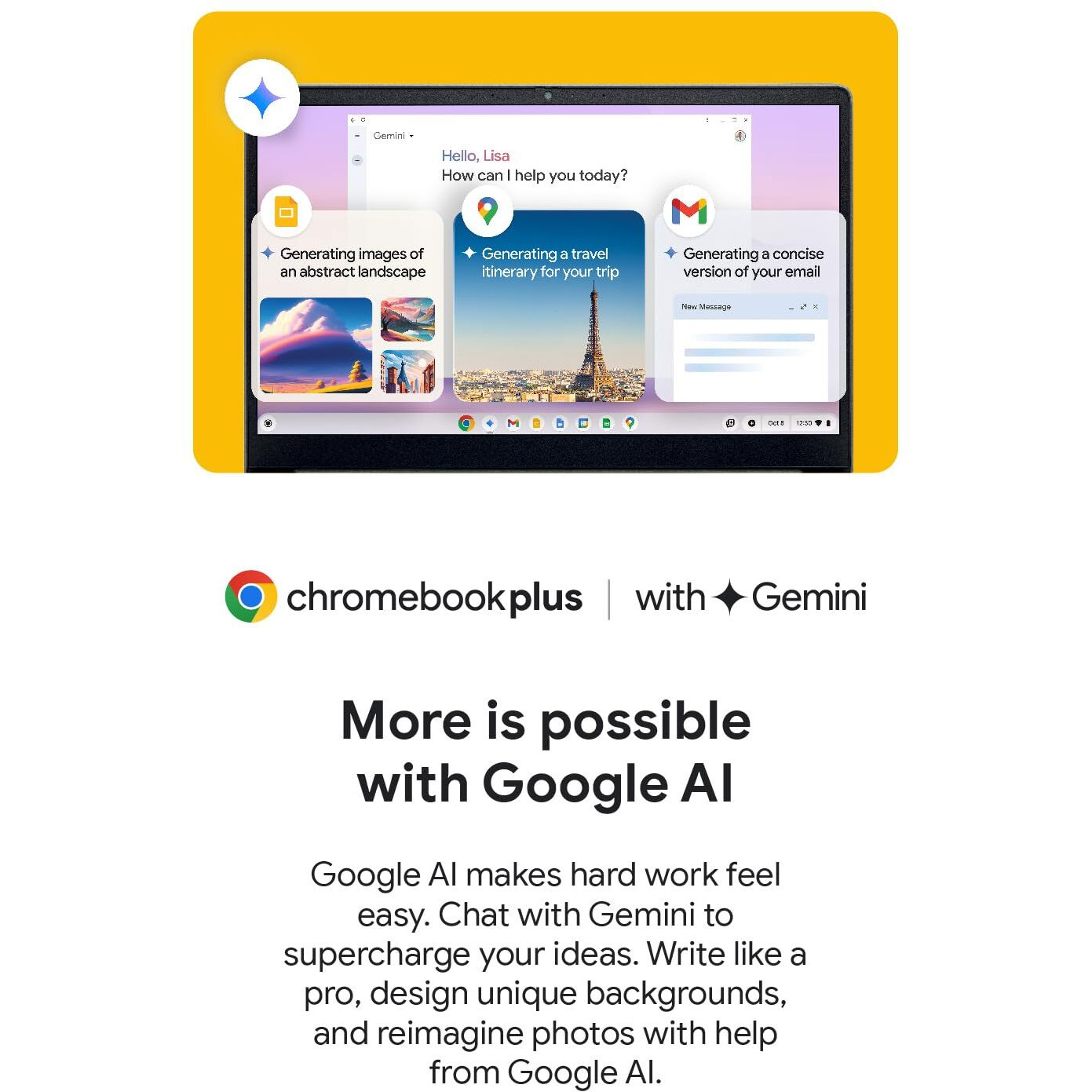 Acer Chromebook Plus 514 Laptop With Google Ai - 14"" Full Hd 1920 X 1080 Ips Touch Display | Intel Core I3-N305 | 8Gb Lpddr5 | 128Gb Ssd | Wi-Fi 6E | Fhd Camera | Chrome Os | Cb514-4Ht-375Z