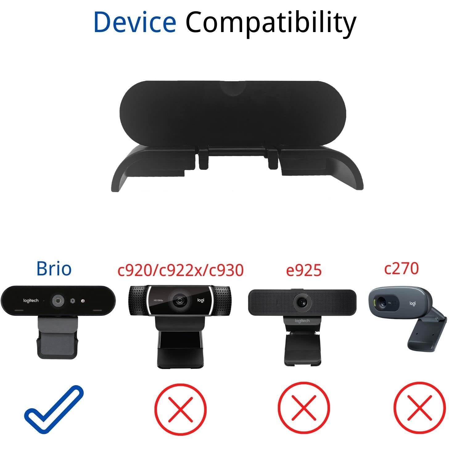 Moimtech Webcam Cover Compatible With Logitech Brio 4K Webcam, Camera Lens Privacy Webcam Covers For Logi Brio Hd 4K Pro