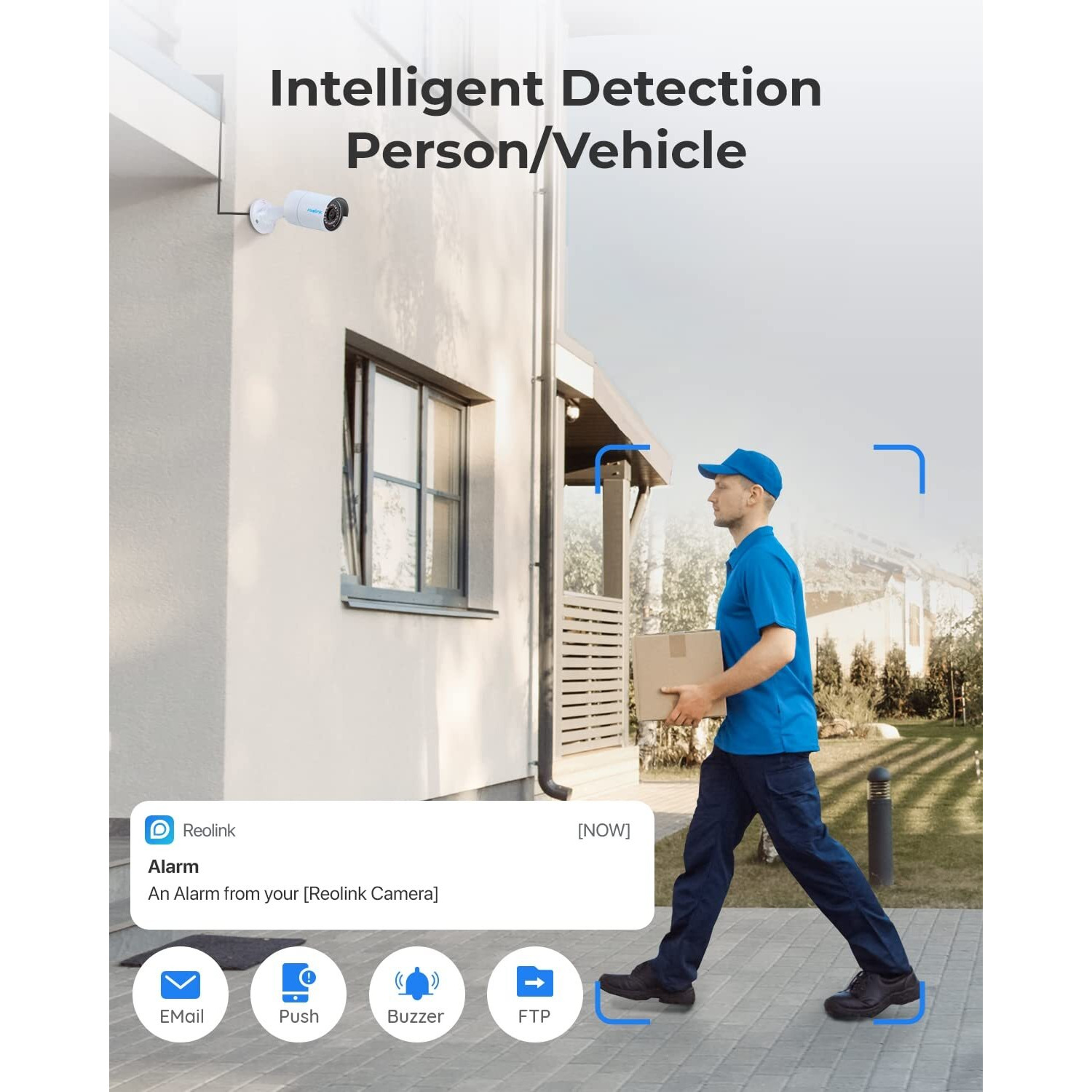 Reolink 8Ch 5Mp Security Camera System, 4Pcs Wired 5Mp Poe Cameras For Home Security Outdoors, Smart Person Vehicle Detection, 4K 8Ch Nvr With 2Tb Hdd For 24-7 Recording, Rlk8-410B4-5Mp White