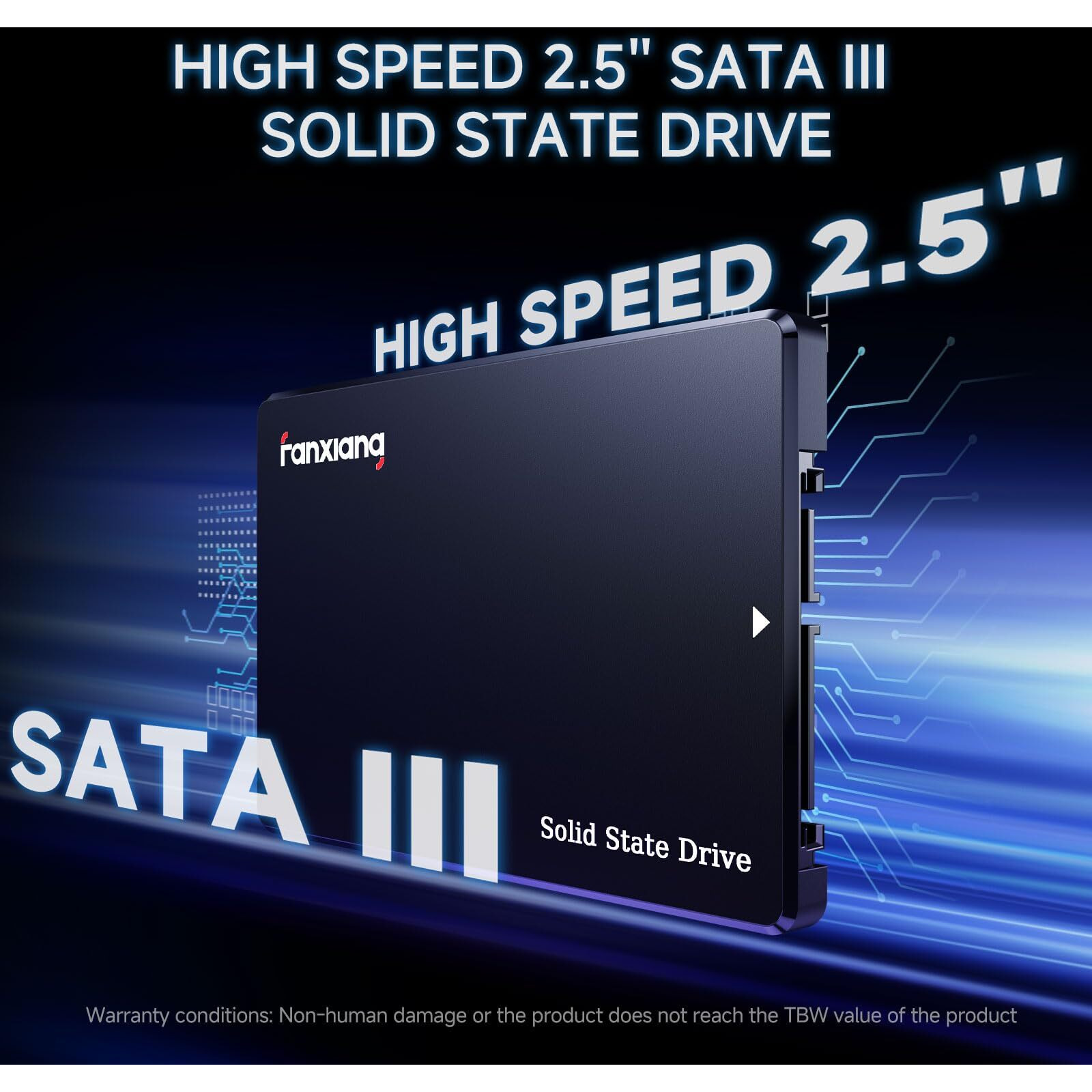 Fanxiang 1Tb Sata Ssd 2.5'' Ssd Sata Iii 6 Gb/S Internal Solid State Drive Up To 560 Mb/S 3D Nand Slc Cache For Laptop And Pc Desktop Performance Boost 7Mm(0.28"") S101Q