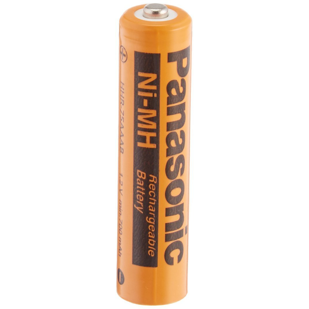 Panasonic Hhr-75Aaa/B-4 Ni-Mh Rechargeable Battery For Cordless Phones, 700 Mah (Pack Of 4)