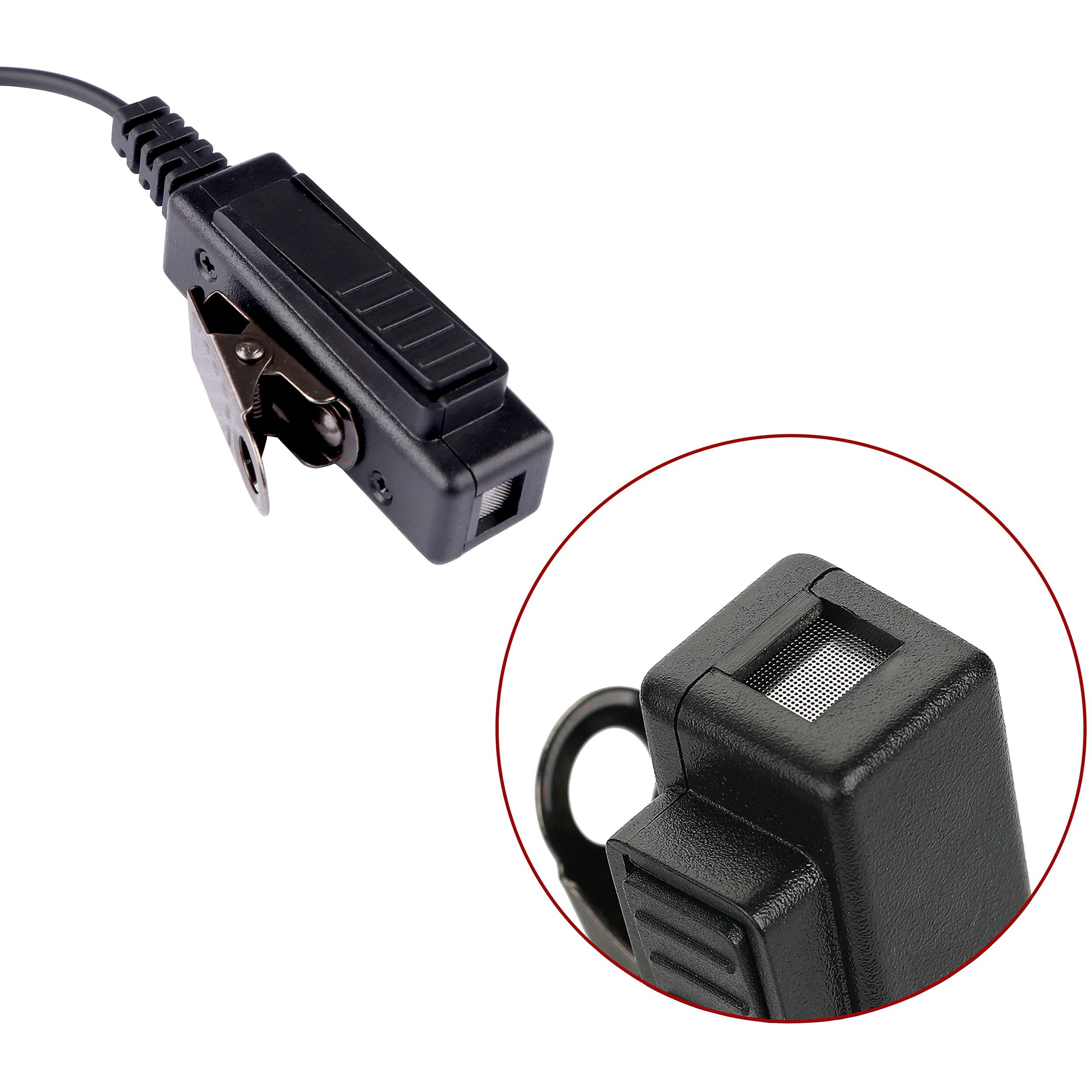 Motorola Cp200 Cp200D Earpiece, Compatible With Motorola Bpr40 Cp100D Cp185 Rdm2070D Two Way Radio Headset Walkie Walkie Surveillance Kit Police Headphones (Motorola 2 Pin)