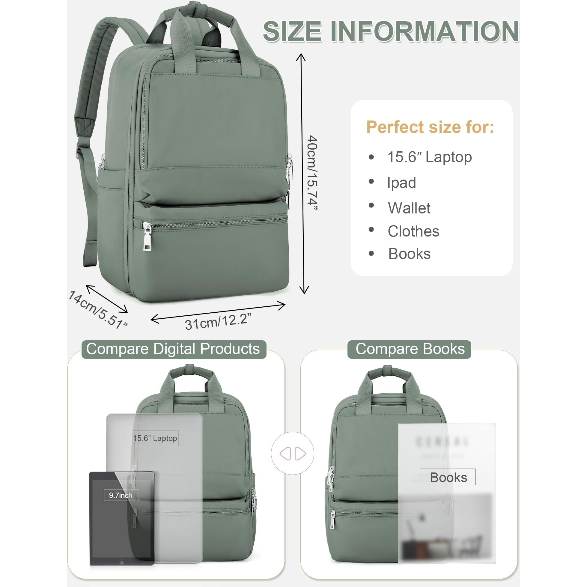 Wepadre Travel Backpack For Women Men Airline Approved Carry On Backpack Flight Approved Personal Item Backpack For Airlines College Laptop Backpack Waterproof Hiking Backpack Sports Gym Backpack